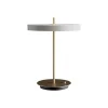 LED-bordlampe Asteria Table, USB, lysegrå/messing^UMAGE New