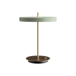 LED-bordlampe Asteria Table, USB, lysegrøn/messing^UMAGE Online