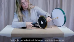 LED-bordlampe Asteria Table, USB, perlehvid/messing^UMAGE Online