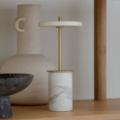 LED-bordlampe Asteria Move Mini, hvid 26 cm IP44^UMAGE Clearance