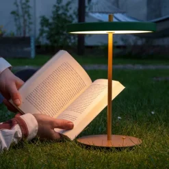 LED-bordlampe Asteria Move skovgrøn/messing 31cm^UMAGE Outlet