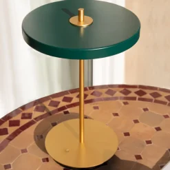 LED-bordlampe Asteria Move skovgrøn/messing 31cm^UMAGE Outlet