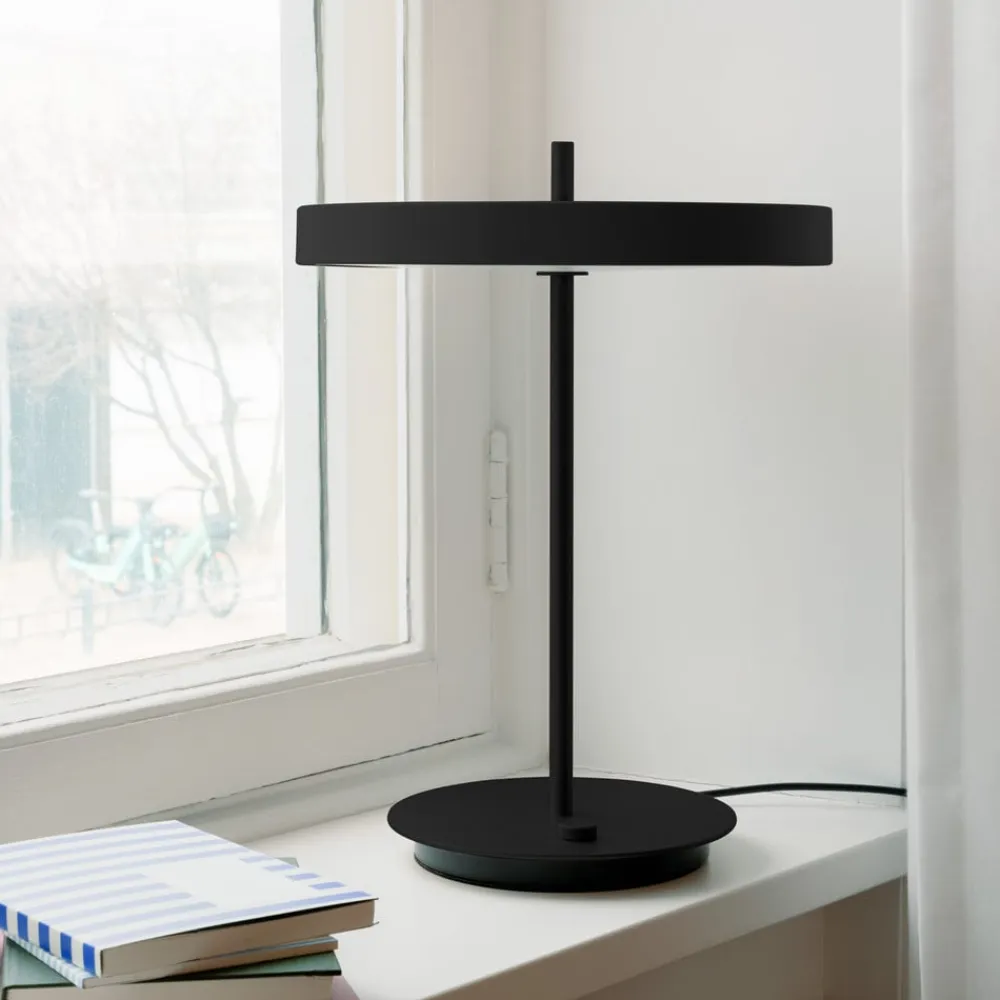 LED-bordlampe Asteria Table, USB, sort/sort^UMAGE Discount
