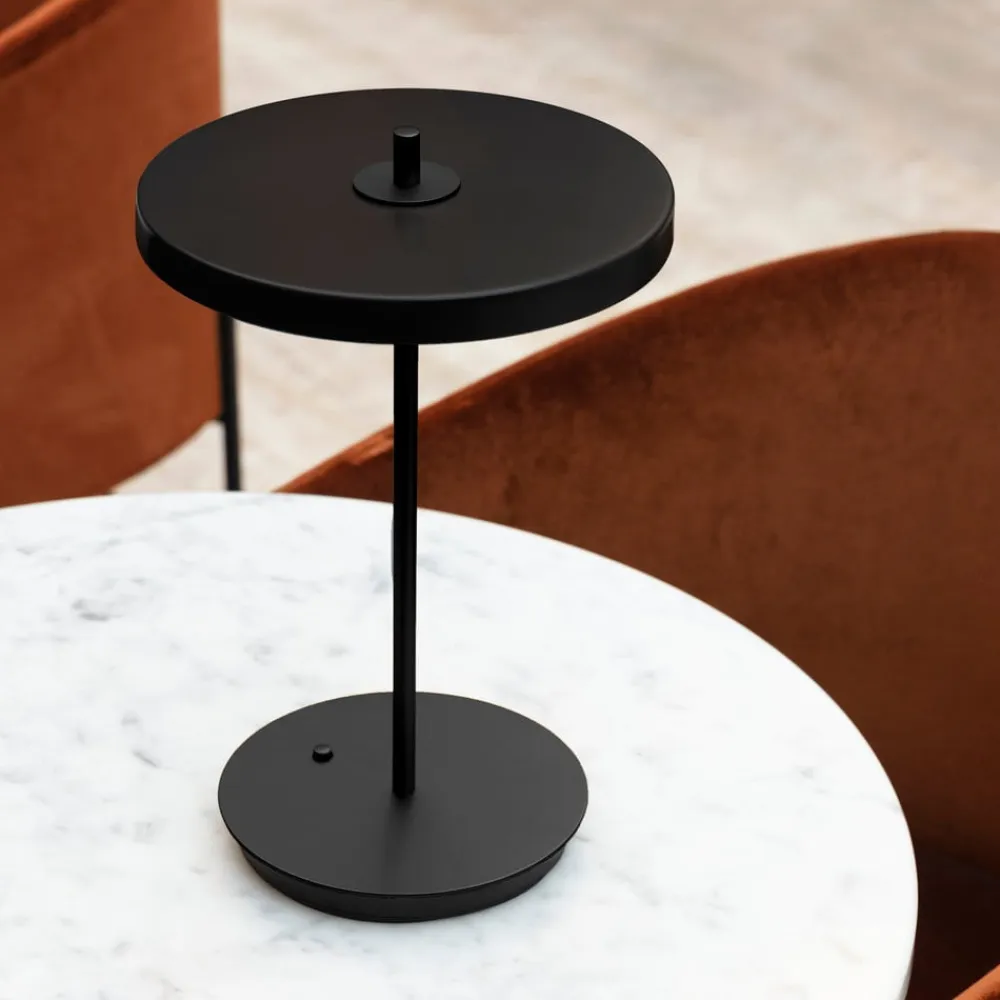 LED-bordlampe Asteria Table, USB, sort/sort^UMAGE Discount