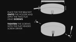 UMAGE LED-hængelampe Asteria Medium antracit/messing Ø 43 cm