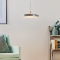 LED-hængelampe Asteria Mini, lysegrøn/messing, Ø 31 cm^UMAGE Outlet