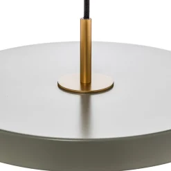 LED-hængelampe Asteria Mini, lysegrøn/messing, Ø 31 cm^UMAGE Outlet