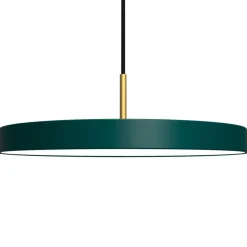 LED-hængelampe Asteria Medium, grøn/messing, Ø 43 cm^UMAGE Clearance