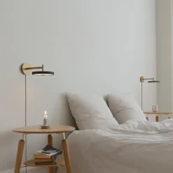 UMAGE LED-væglampe Asteria Short, sort, 25 cm, stik