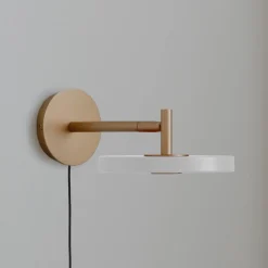 UMAGE LED-væglampe Asteria Short, hvid, 25 cm, stik