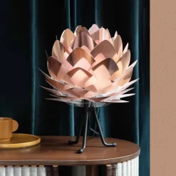 Silvia Mini bordlampe kobber, sort trefod^UMAGE New