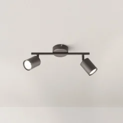 FISCHER & HONSEL Spotlights>Vano LED-loftspot, sort, 2 lyskilder