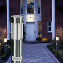 Albert Leuchten Gadebelysning>Vejlampe 475, stål, højde 90 cm, bevægelsessensor