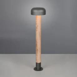 Vejlampe FRASER, trælook, højde 85 cm, metal, IP54^Trio Lighting Sale