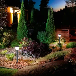 Fabas Luce Gadebelysning>Vejlampe Lena, 60 cm, mørkegrå, metal, E27, IP65