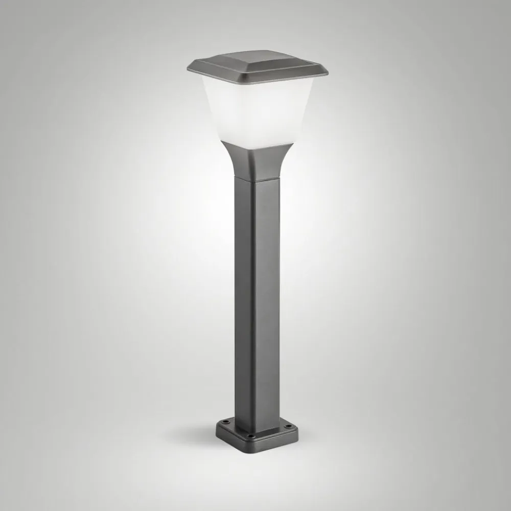 Fabas Luce Gadebelysning>Vejlampe Lena, 60 cm, mørkegrå, metal, E27, IP65