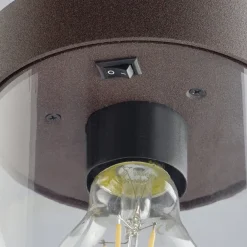 Trio Lighting Vejlampen SAMBESI, rustfarvet, højde 100 cm, metal, IP44