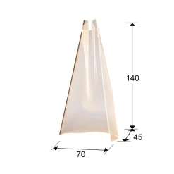 Schuller Valencia Velos LED-gulvlampe, organisk form, rosaguld