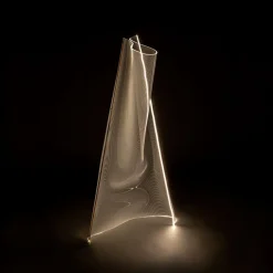 Schuller Valencia Velos LED-gulvlampe, organisk form, rosaguld