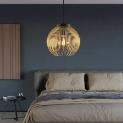 Venezuela pendel, sort/guld, 1-lys^EGLO Outlet