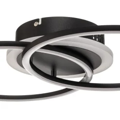 Venida LED-loftlampe i ring-design, sort^Reality Leuchten Outlet
