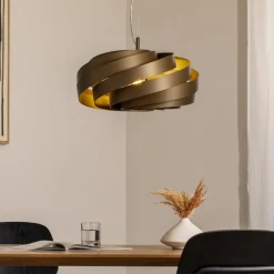 Vento hængelampe, kaffebrun, Ø 50 cm^Euluna Hot