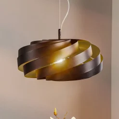 Domiluce Gang|Pendellamper>Vento hængelampe, sort, Ø 50 cm, metal, E27