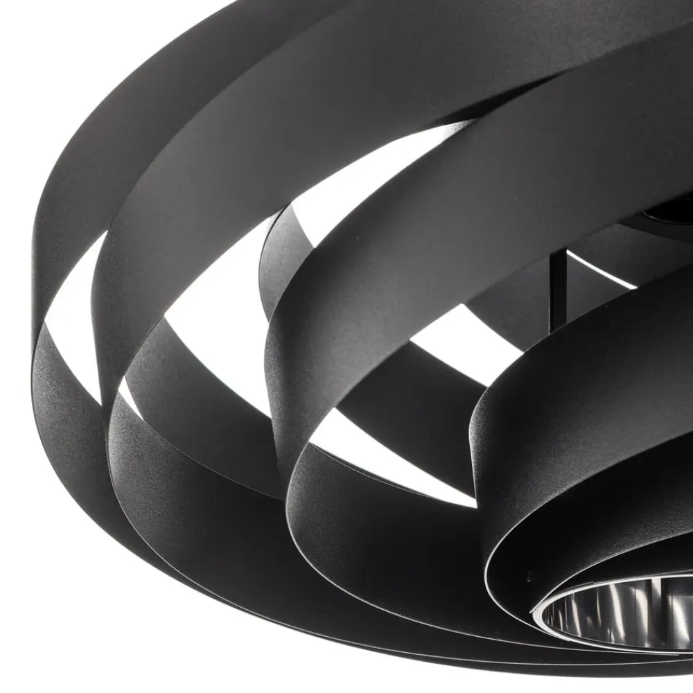 Domiluce Gang|Pendellamper>Vento hængelampe, sort, Ø 50 cm, metal, E27