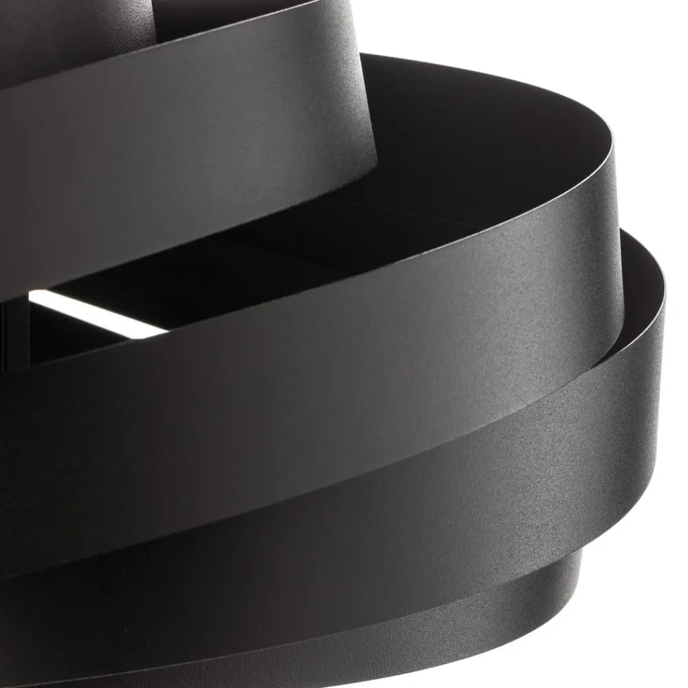 Domiluce Gang|Pendellamper>Vento hængelampe, sort, Ø 50 cm, metal, E27