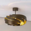 Euluna Gang|Loftlamper>Vento loftlampe, kaffebrun, Ø 50 cm