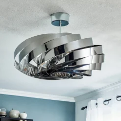 Euluna Gang|Loftlamper>Vento loftlampe, krom nikkelfarvet, Ø 60 cm, metal