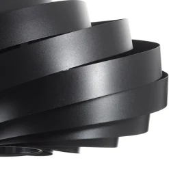 Domiluce Vento loftlampe, sort, Ø 60 cm, metal, E27