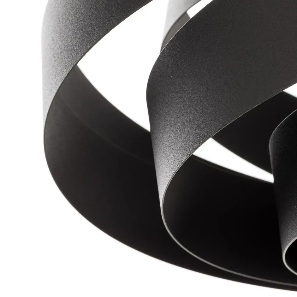 Domiluce Vento loftlampe, sort, Ø 40 cm, metal, E27