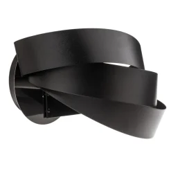 Domiluce Vento væglampe, sort, E14, metal, 14 cm høj