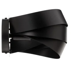 Domiluce Vento væglampe, sort, E14, metal, 14 cm høj