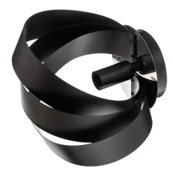 Domiluce Vento væglampe, sort, E14, metal, 14 cm høj