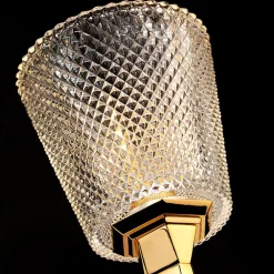 Elstead Verity LED-væglampe, IP44, poleret guld