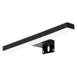 Veronica LED-spejllampe, bredde 30 cm, sort^Ebir