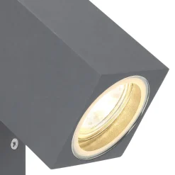 Globo Veronika udendørs vægspot, justerbart, antracit