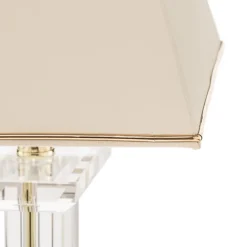 Veronique bordlampe, bred fod, creme/guld^ORION Hot