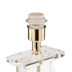 Veronique bordlampe, bred fod, creme/guld^ORION Hot