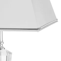 Veronique bordlampe, smal fod, hvid/krom^ORION Online