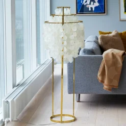 Verpan Fun 1STM gulvlampe, messing