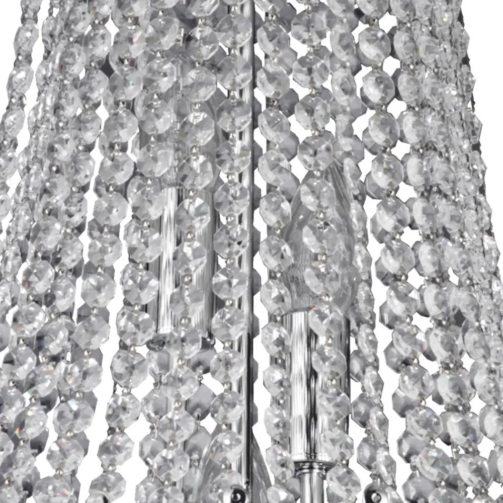 Versailles krystal-lysekrone, krom, 55 cm^Searchlight Sale