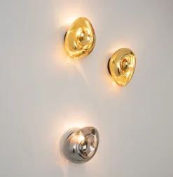 Zambelis Væglampe 22048, kromfarvet, glas, højde 27,5 cm, E14