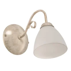 Væglampe Adoro med glasskærm, hvid^Lamkur New