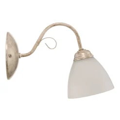 Væglampe Adoro med glasskærm, hvid^Lamkur New