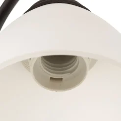 Lamkur Væglampe Adoro med glasskærm, brun