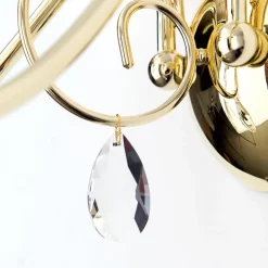 ORION Væglampe Alessia 2 lyskilder krystalglas guld