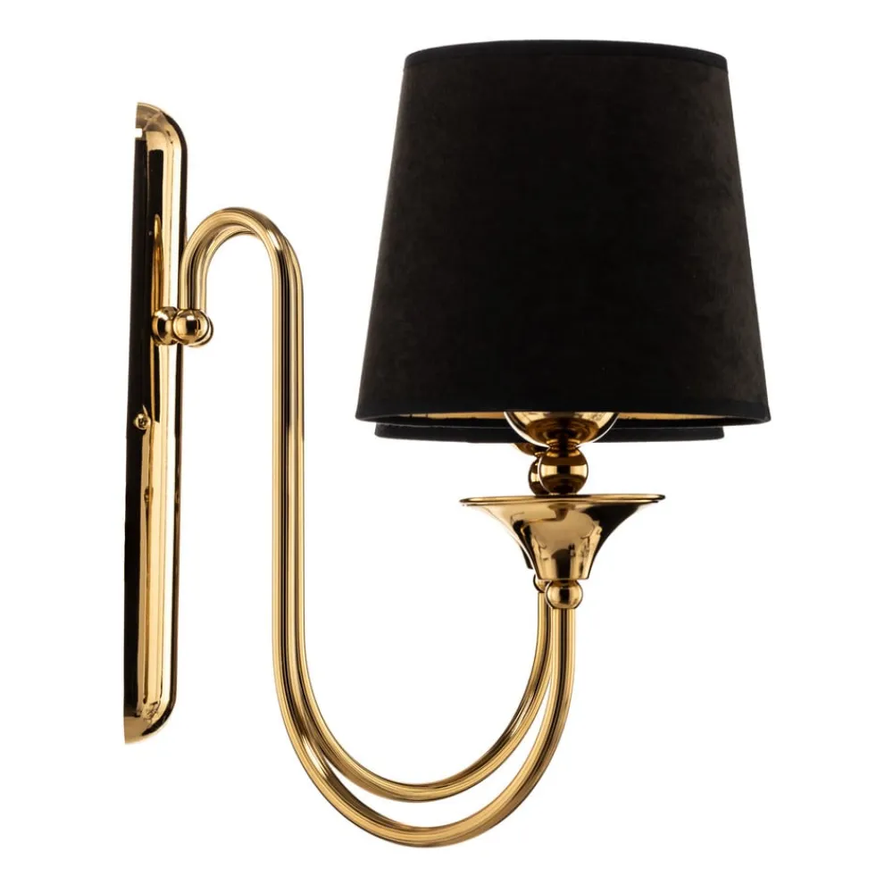 Jupiter Væglamper>Væglampe Baranio med stofskærme, 2 lyskilder